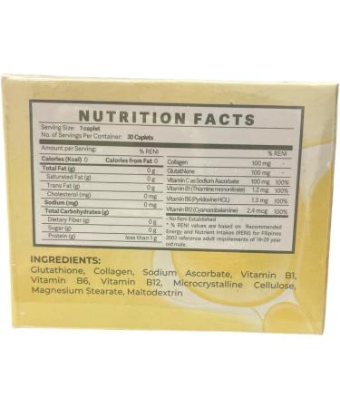 30 Caplets Gorgeous Glow Stellar Glow Plus: Collagen + Glutathione Food Supplement - Buy Online on GoSupps.com