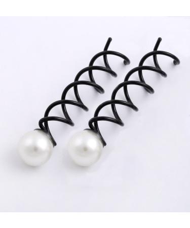 A&A Hair Accessories Hair Screw Hair Scroo Cream Mother of Pearl Hair Fastener