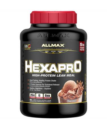 ALLMAX Nutrition - HEXAPRO - Ultra-Premium - 6 Matrices - Sustained-Release Protein Matrix - Chocolate - 5 Pound Chocolate 2.26 kg (Pack of 1)