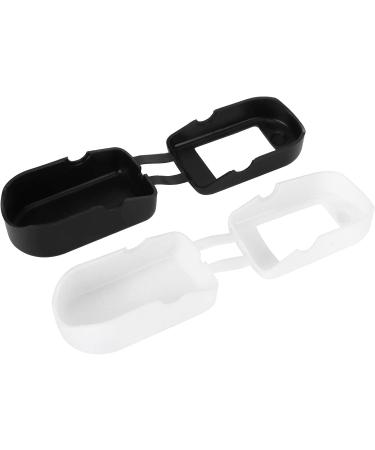 KIMISS Silicone Oximeter Case - 2-Pack Portable Protective Cover for Pulse Monitor (Black & White) - Ideal for Travel - Buy Online on GoSupps.com