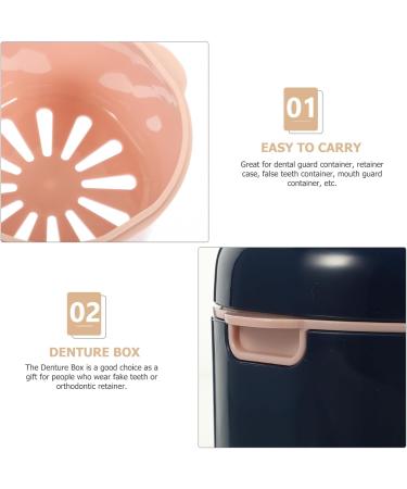 Buy Prostheses Box | Denture & Toothpaw Container | Compact Braces Holder for Travel & Storage - Blue - Buy Online on GoSupps.com