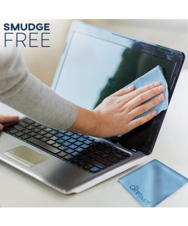 Care Touch Microfiber Cleaning Cloths 12 Pack - Lint Free for Glasses, Screens, Lenses - 6x7 Blue - Buy Online on GoSupps.com