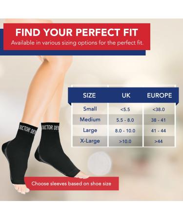Doctor Developed Copper Ankle Compression Sleeves - Ankle Support for Women & Men - Plantar Fasciitis Sock - Ankle Support Brace for Achilles Tendonitis With Doctor Written Handbook (Black L) Black Large - Buy Online on GoSupps.com