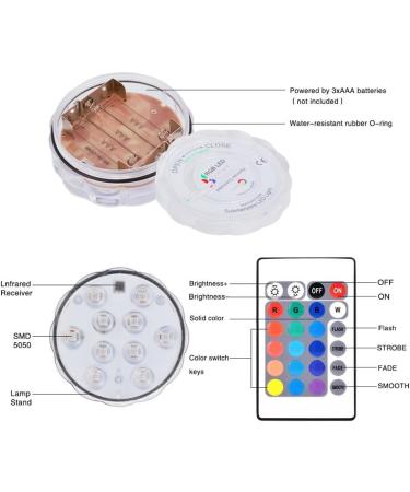 Multicolor RGB LED Underwater Lighting - Waterproof Color Change Magic Light for Vases Aquariums and Weddings (1 Piece) - Buy Online on GoSupps.com