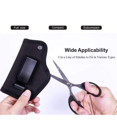 Fonrroni Universal Concealed Carry Holster Bundle - Right/Left Hand Compact Subcompact Black IWB Holster for Men and Women - Buy Online on GoSupps.com
