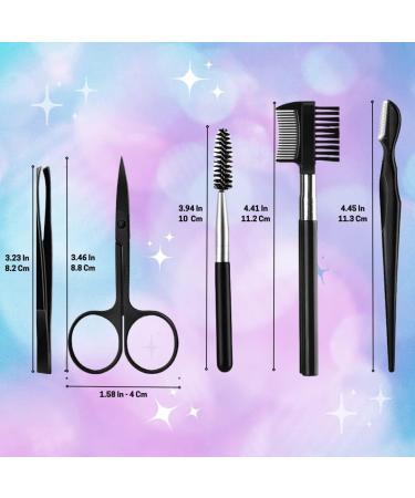 Professional Eyebrow Grooming Kit for Women and Men | Includes Brush, Razor, Comb, Scissor, Knife, Trimmer, and Tweezers - Buy Online on GoSupps.com