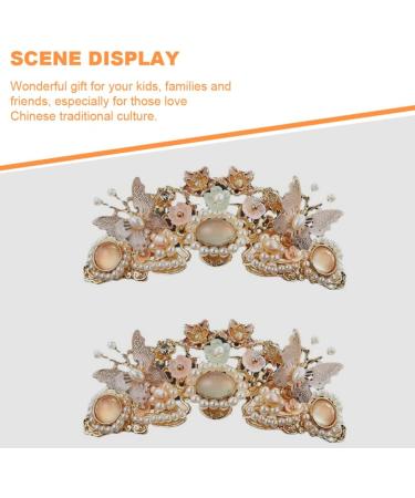 minkissy Retro Crystal Hair Clip Chinese Traditional Style Headdress Ancient Flower Butterflies Hairpin Prop for Women Girls - Buy Online on GoSupps.com