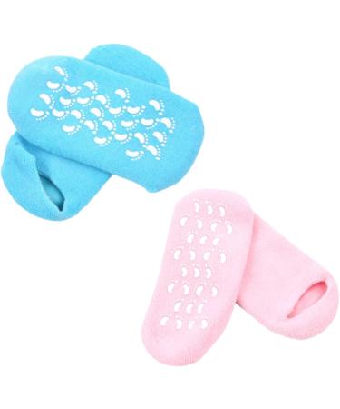 Healeved 2 Pairs Spa Socks Pedicure Socks Cotton Socks Sooth Socks Soothing Socks Cotton Toe Socks Gel Socks Moisturizing Socks Moisture Socks Moisturising Socks Silicone Foot Protector medium - Buy Online on GoSupps.com