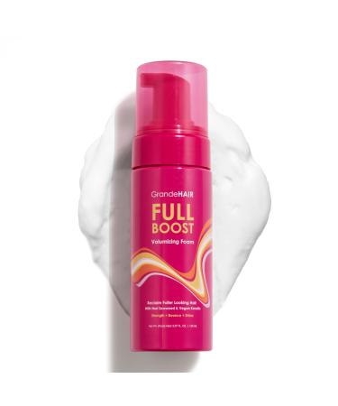 Grande Cosmetics Volumizing Hair Foam For Instant Volume Body & Fuller Looking Hair Hair Mousse for Curly Hair Defines Curls Non-sticky 5.07 Ounce