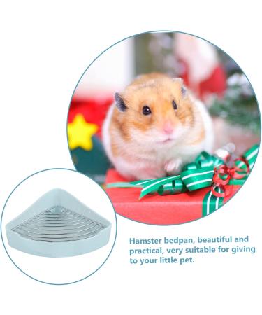 BESPORTBLE Small Pet Ceramic Toilet Cat Toilet Hamster Bunny Clean Equipment Chinchilla Potty Tray Ceramics 24x18.5cm Sky-blue - Buy Online on GoSupps.com