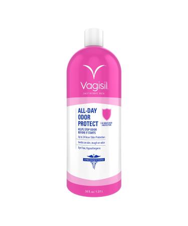 Vagisil Odor Protect Daily Intimate Feminine Wash for Women, Gynecologist Tested & Hypoallergenic, 34 Fl Oz (1L) - Buy Online on GoSupps.com
