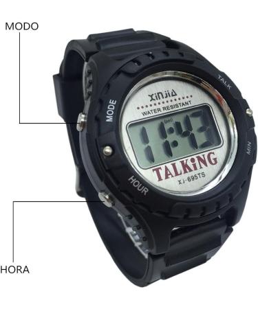 Visionu Nergo Talking Watch for Blind & Visually Impaired - Ideal Gift for Children & Seniors - Black Electronic Sports Watch - Buy Online on GoSupps.com