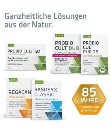 Syxyl Probio-Cult Duo - Nutritional Supplement for Intestinal Flora Support | 100 Capsules with Riboflavin & Lactic Acid Bacteria - International Shipping Available - Buy Online on GoSupps.com