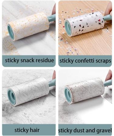 Extra Sticky Lint Roller with 5 Refills - 300 Sheets - Pet Hair Remover & Clothes Dehairing Tool (Green Cute Bear Design) | International Shipping Available - Buy Online on GoSupps.com
