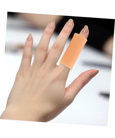 5 Pairs Finger Protector Sleeves - Joint Protection Covers for Finger Safety | Khaki Finger Covers - Buy Online on GoSupps.com