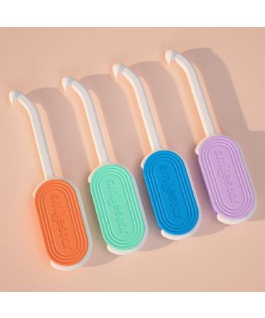 HEMILAB 2-in-1 Aligner Remover Tool & Seater Compatible with Invisalign Clear Aligners, Dual-Action Seating and Removal Tool for Retainers, 4 Pack 2 in 1- 4 Colors