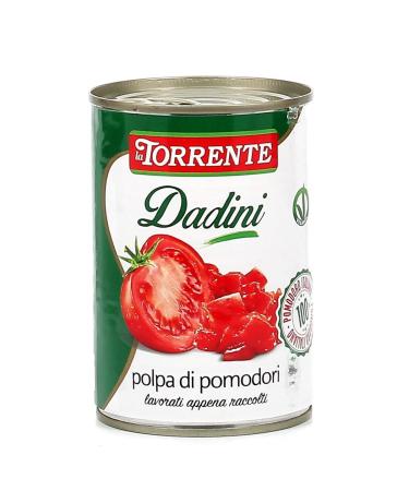 24 x La Torrente Polpa di Pomodori Dadini Tomato paste with tomato sauce in Italy 400g