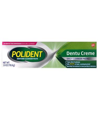 Polident Triple Mint Fresh Denture Cleaning Paste - 3.9 oz | Effective Odor Control & Stain Removal | International Shipping Available - Buy Online on GoSupps.com