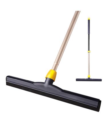 Yocada Floor Squeegee Scrubber 54in Long Adjustable Telescopic Pole Heavy Duty Household Broom Perfect for Garage Courtyard Shower Bathroom Pet Hair Fur Floor Marble Glass Tile Water Foam Cleaning - Buy Online on GoSupps.com