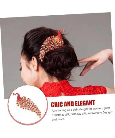 Beatifufu Peacock Crown Hair Comb Peafowl Headpieces Bridal Hair Combs Wedding Hair Jewelry Bridal Rhinestone Hair Combs Wedding Hair Combs Wedding Rhinestone Hair Combs Peafowl Hair Combs - Buy Online on GoSupps.com