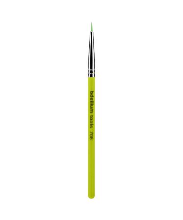 Bdellium Tools Professional Makeup Brush - Green Bambu Series 706 Fine Point Eyeliner - With Soft Synthetic Fibers For Ultra-Fine Detail and Lining (Green 1pc)