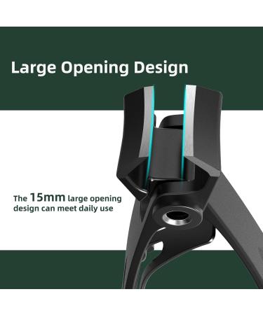 2024 Premium Nail Clippers for Men & Women | Wide Jaw Toenail Clippers for Thick Nails | Angled Head with Catcher - Ideal for Seniors - Buy Online on GoSupps.com