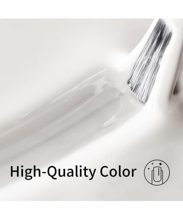 White Nail Polish - Pure White Nail Varnish - Milky White Nail Polish - Long Lasting Chip Resistant & Quick Drying Nail Polish for DIY Nail Art Manicure at Home - Buy Online on GoSupps.com