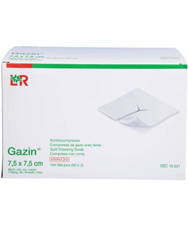 Lohmann & Rauscher GmbH & Co.KG Slit compresses 7.5x7.5 cm sterile 8-ply 50X2 pcs.