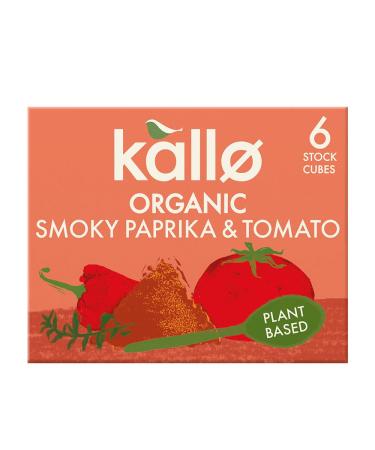 Kallo Organic Chicken Paprika & Tomato Broth Cubes 66g
