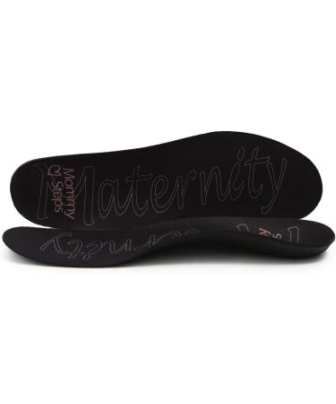 MommySteps Maternity Insoles - Ultra-Thin Pain Relief Flats for Women (Black Size 5.5-6) | Comfortable Support for Expecting Moms - Buy Online on GoSupps.com