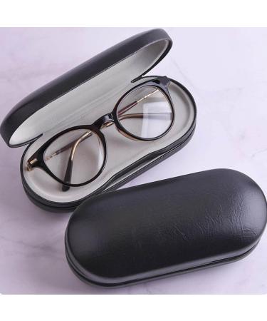 Fenteer Dual Glasses Case - Hard Contact Lens Box in Black and White | Stylish Durable Storage for Glasses & Contacts - Buy Online on GoSupps.com