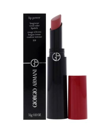 Giorgio Armani Lip Power Longwear Vivid Color Lipstick - 108 In Love Lipstick Women 0.11 oz