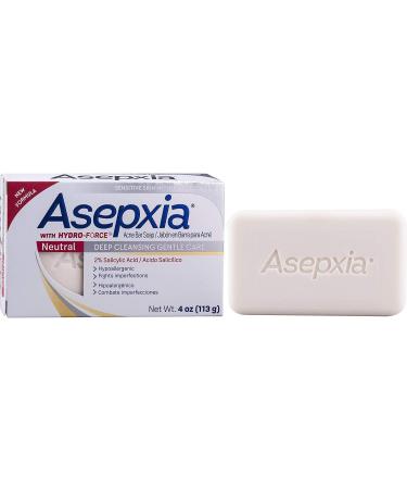 Asepxia Neutral Cleansing Soap Bar 3.53oz by Sanar - Buy Online for Glowing Skin | International Shipping Available - Buy Online on GoSupps.com