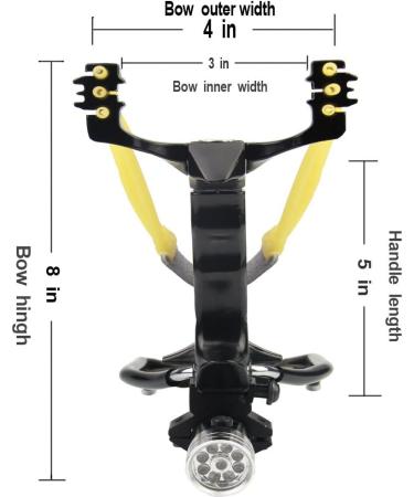 COOY Professional Hunting Slingshot - Heavy Duty Wrist Rocket with High Velocity Bands - Black Slingshot Kit - Buy Online on GoSupps.com