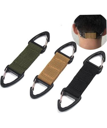 Minkissy 3-Pack Face Mask Ear Hook Holders | Mask Bracket Key Rings & Belt Hooks - Convenient Mask Storage Solutions - Buy Online on GoSupps.com
