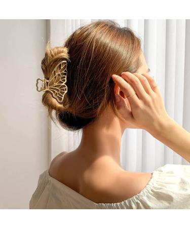 Nifocc Vintage Butterfly Hair Clips - 3 Pack Metal Hair Accessories for Women & Girls in Gold Rose Gold & Silver - Buy Online on GoSupps.com