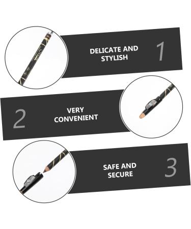 Balacoo 4pcs Two-in-one Eyebrow Pencil Waterproof Eyeliner Lash Tools Eyebrow Makeup Tools Eyebrow Powder - Buy Online on GoSupps.com