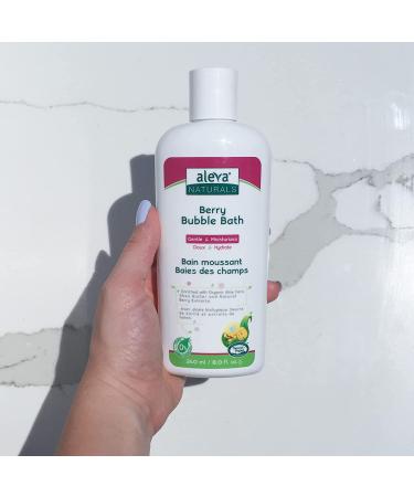 Aleva Naturals Bubble Bath | 8.12 Fl Oz | Gentle Moisturizing Formula for Sensitive Skin | Organic Ingredients | Fresh Berry Scent | Ideal for Newborns & Toddlers - Buy Online on GoSupps.com