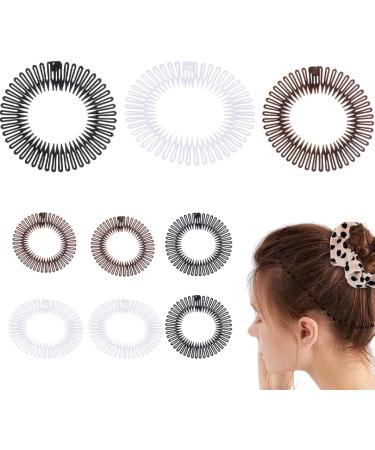 Full Circle Headband Stretch Hair Comb Headband Flexible Hair Accessories for Women Girl hair comb headband - Buy Online on GoSupps.com