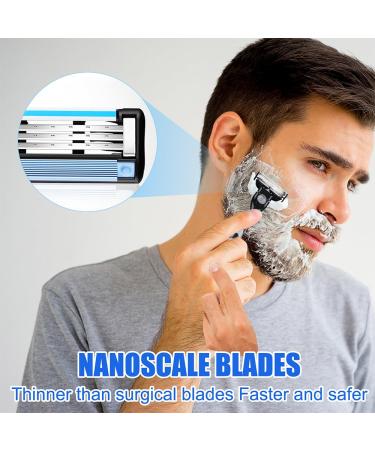 Abiemuce Mach 3 Razor Blades - 16PCs with 2 Holders | Men's Razor Blades for Gillette Mach3 - Buy Online on GoSupps.com