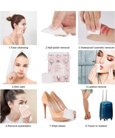 OMSM Cotton Pads - 222PCS Makeup Remover Pads, 100% Pure Cotton, Hypoallergenic, Lint-Free - Buy Online on GoSupps.com