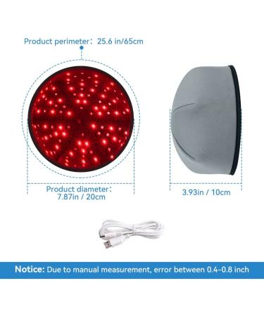 Red Light Therapy Head Cap - 660nm Red & 850nm Infrared Wavelength LED Hat for Men & Women - Scalp Care and Relaxation - Buy Online on GoSupps.com