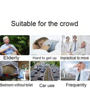 Female Urinal Urinal with Thickening Night Pot Urine Collector Sturdy Urination Device for Emergency Urinalysis Travel Car & Camping(2 Pcs) - Buy Online on GoSupps.com