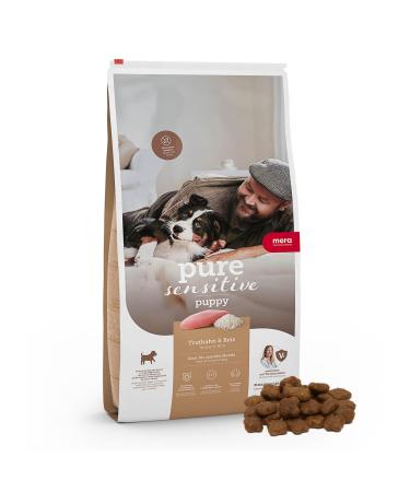 MERA pure sensitive Puppy Turkey and Rice (1 x 12.5 kg) Easy to Digest Kibble for Puppies Gluten-Free Wheat-Free Food