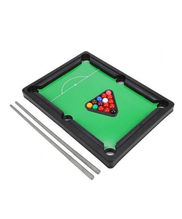 Yunir Mini Table Pool Set, High Simulation Light Billiards Mini Playset Mini Pool Table for Kids Toys 13x9.5x2.6 Inches