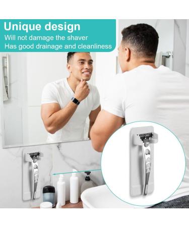 Shop NHPY Waterproof 2-Piece Razor Holder - Self-Adhesive Shower Bracket | No Drilling Perfect Bathroom Storage - Buy Online on GoSupps.com