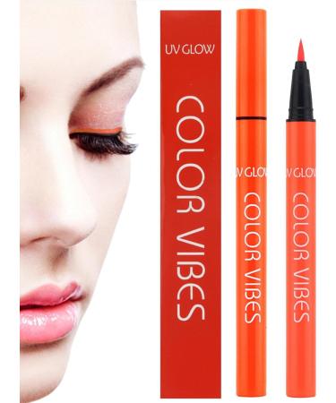 Neon Eyeliner 8 Colors Rainbow Eyeliner Waterproof Smudge Proof Neon Green Eyeliner for Body Eye Face Paint Makeup Shakven Orange 1 count (Pack of 1) - Buy Online on GoSupps.com