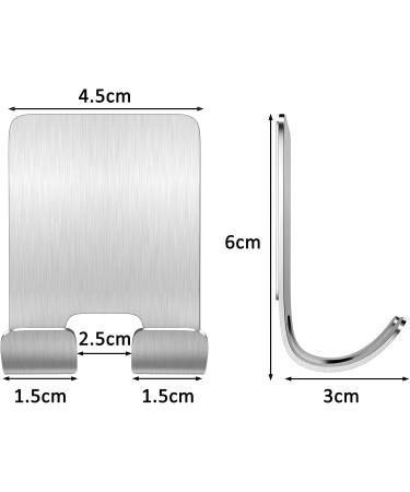 Boxing Razor Bracket Shower | Multi-Purpose Stainless Steel Hooks for Bathroom & Kitchen | Self-Adhesive No Drilling Towel Holder - 2 Piece Set - Buy Online on GoSupps.com