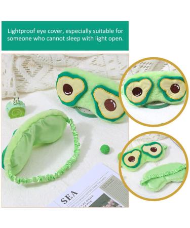 Healifty Cartoon Avocado Sleep Mask with Soft Plush Cover - for Women and Men - Ideal for Travel and Night Sleep - Buy Online on GoSupps.com