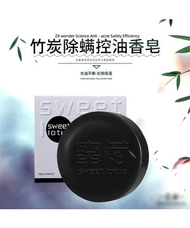  MyHaing 5 Pieces/1 Pack Bamboo Charcoal Soap Soothing Dry Irritant Skin Body Soap Face Hand Soap Natural Charcoal Soap for Face Cleansing - Buy Online on GoSupps.com